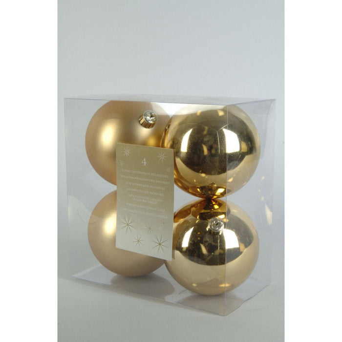 Shatterproof Plain Baubles Pack 4