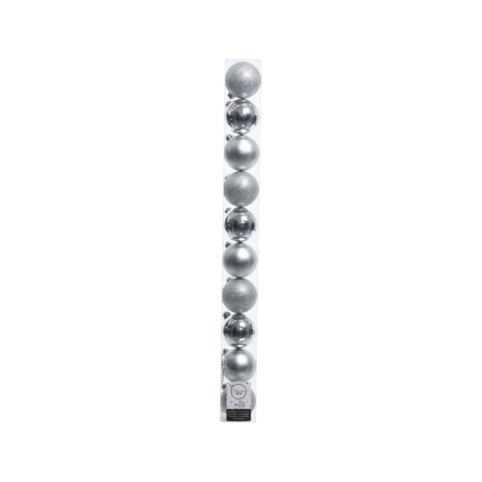 Shatterproof Plain Baubles Tube 10