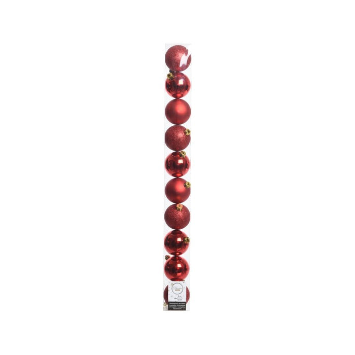 Shatterproof Plain Baubles Tube 10