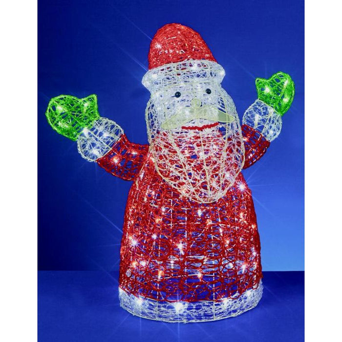 Acrylic Santa 96 White LEDs