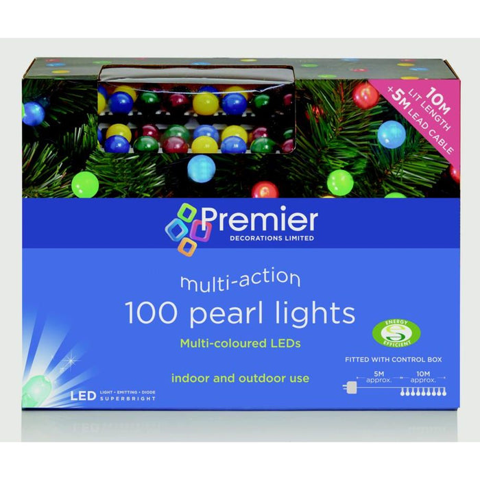 Multi Action Pearl Lights Multi Colour