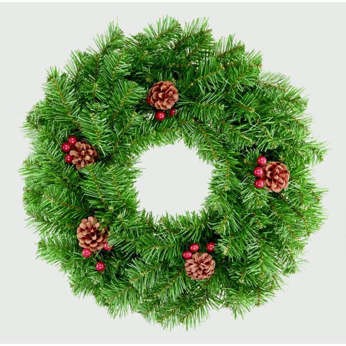 Wreath With Berries And Cones