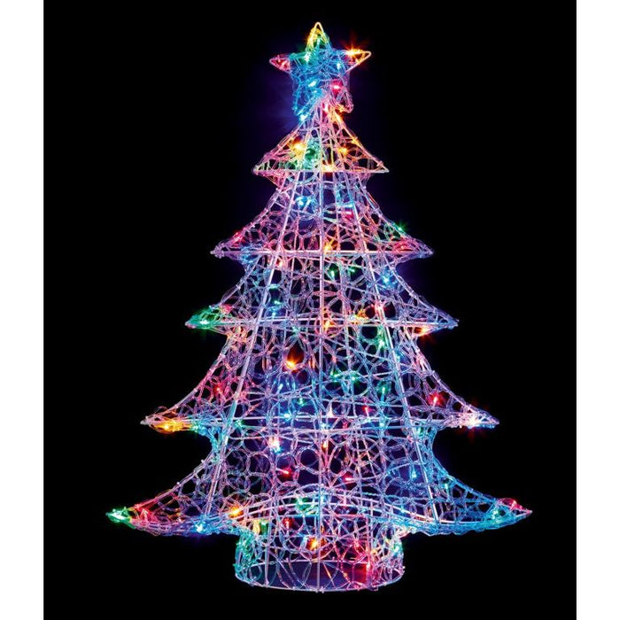 Multi Action Lit Christmas Tree 1m